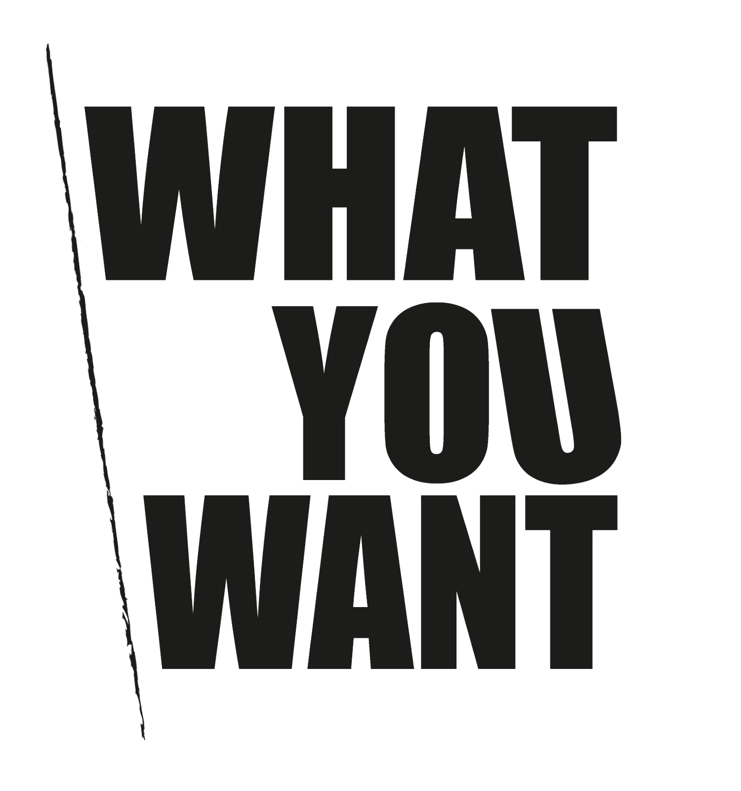 WHAT YOU WANT